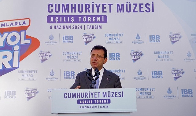 Ekrem İmamoğlu: İBB, Osmanlı su mirası Taksim Maksemi’ni ‘Cumhuriyet Müzesi’ne dönüştürdü